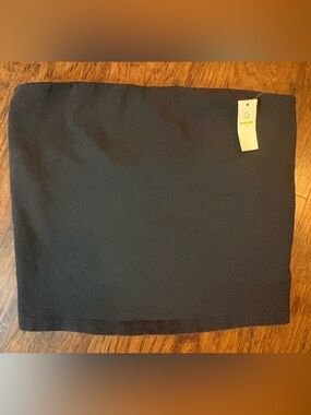 aerie Black Strapless Crop Top Tube Top